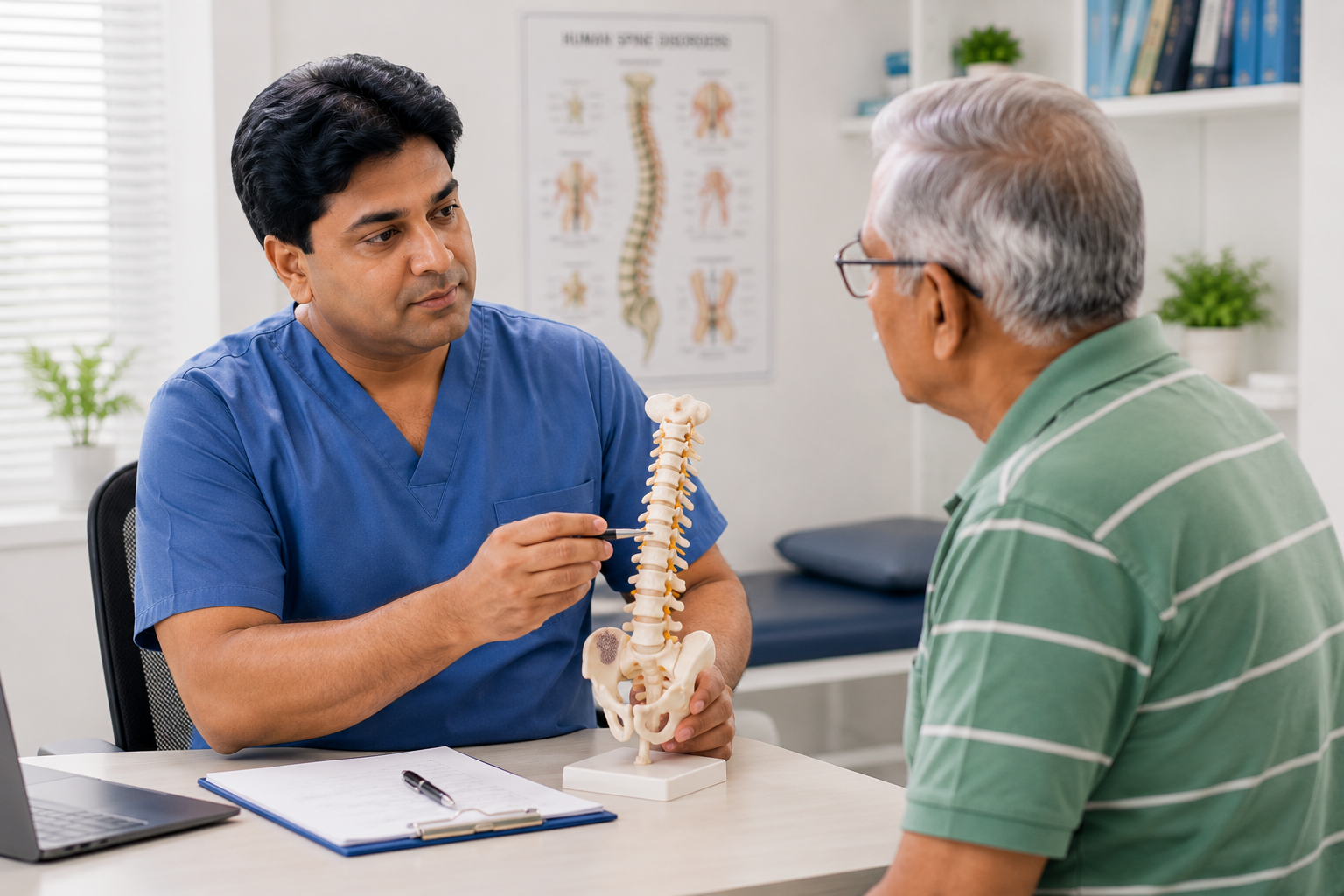 Doctor explaining a medical condition